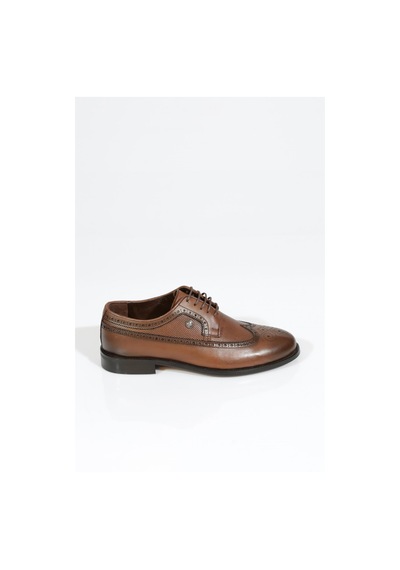 Dgn 1074 Erkek Bağcikli Klasik Oxford Ayakkabi Taba