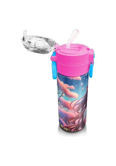 Coral High Kids Turkuaz Pembe Anime Kız Desenli Pipetli Ve Direkt İçim Çelik Termos 500 Ml 31858 Turkuaz - Pembe Coral High Kids Turkuaz Pembe Anime Kız Desenli Pipetli Ve Direkt İçim Çelik Termos 500 Ml 31858 Turkuaz - Pembe