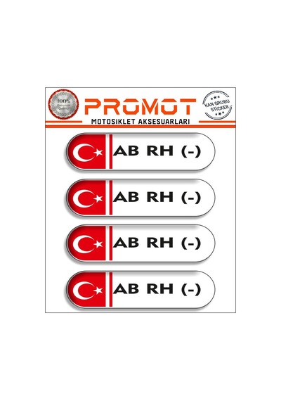 Kan Grubu 3d Sticker 4'lü Set 030 Diğer