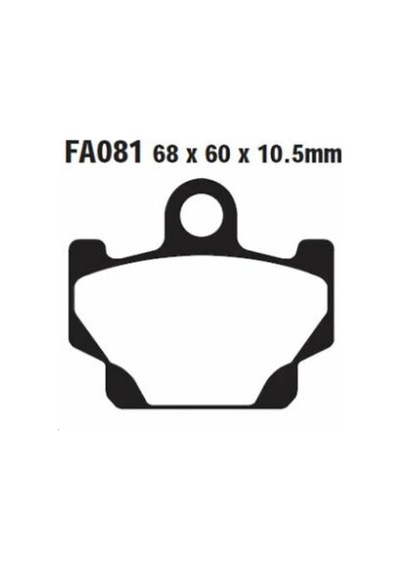 Ebc Fa081 Yamaha Xv250 Vırago 89-94 , Xt600 Tenere 84-86 Ön Fren Balatası