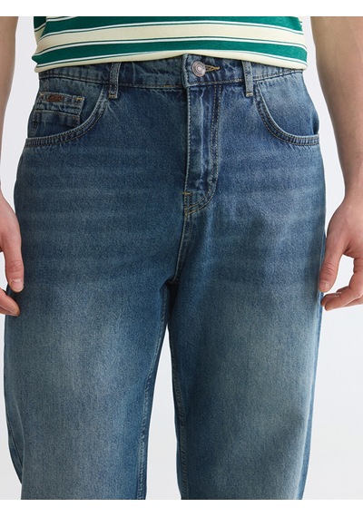 Lcw Jeans Yeşil 745 Baggy Fit Erkek Jean Pantolon