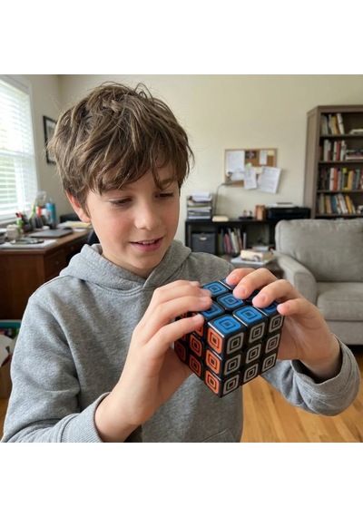 Profesyonel 3x3 Hızlı Zeka Küpü - Özel Dokulu Siyah Speed Cube - Akıl Ve Mantık Oyunu