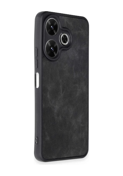Xiaomi Redmi 13 4g Uyumlu Kılıf Aras Deri Kapak - Siyah