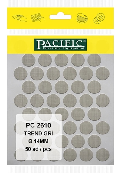 Trend Gri Yapışkanlı Tapa-14mm