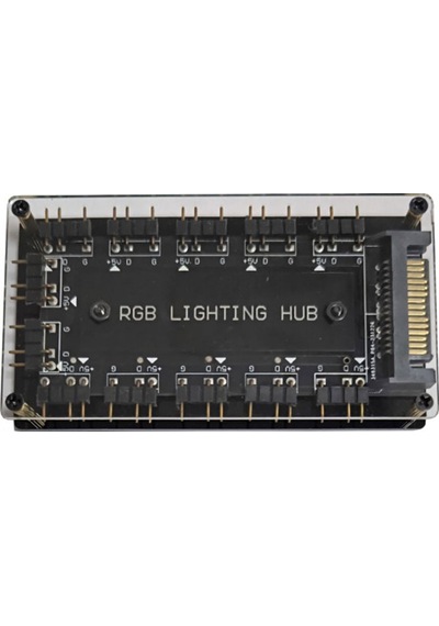 5v 3-pin Rgb 10 Hub Splitter Sata Güç Beslemeli Rgb Kiti -