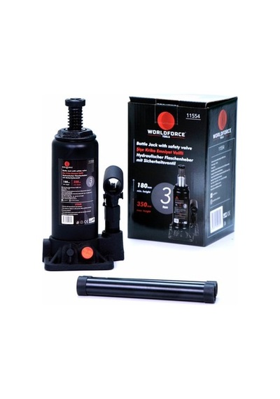 Worldforce 3 Ton Kapasiteli Hidrolik Şişe Kriko - Güçlü Ve Dayanıklı