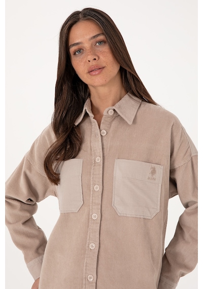 U.S. Polo Assn. Kadın Taş Uzun Kollu Tunik Gömlek 50290001-VR049