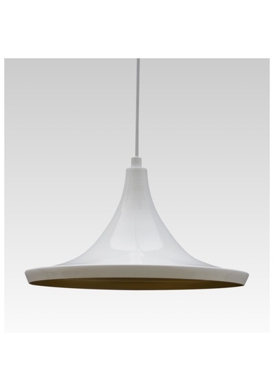 Riolight Retro Metal Sarkıt Avize Beyaz Içi Sarı Çap: 36 Cm