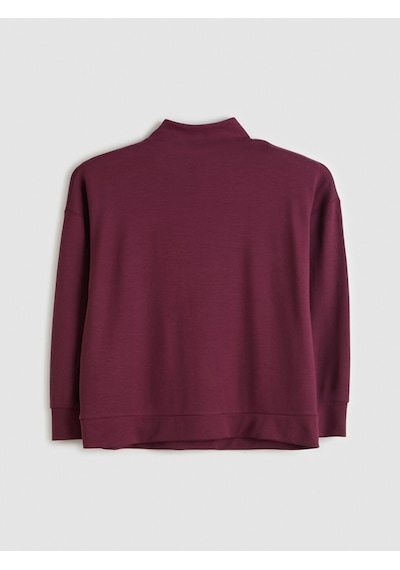 Lcw Comfort Mürdüm Dik Yaka Kadın Sweatshirt