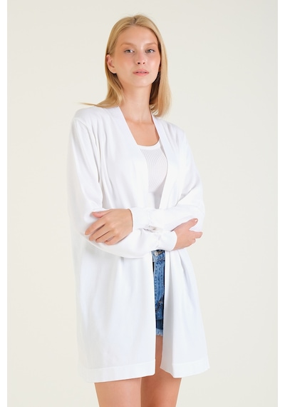 Giyim Dünyası Kadın Oversize Hırka Ekru 001