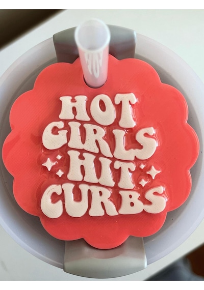 Hot Girls Kapağı Quencher İle Uyumlu Özgüvenli Termos Kapağı Pembe