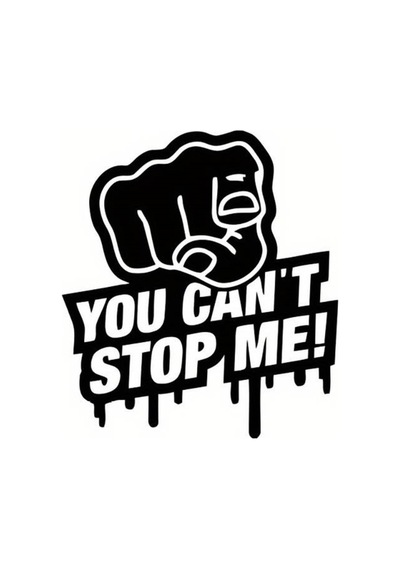 İstersen Beni Durdur Oto Arka Cam Kaliteli Kaliteli Sticker 14 X 16 Cm