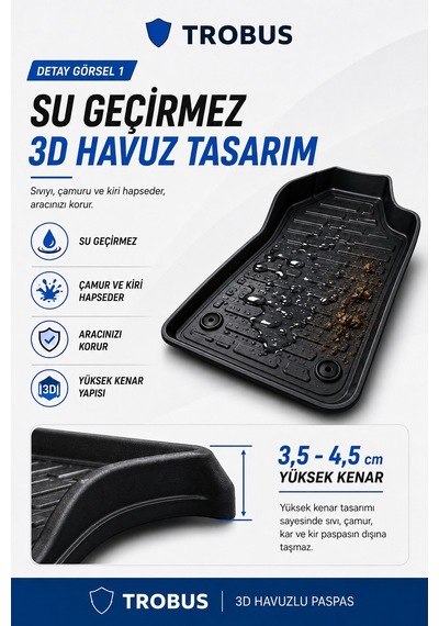 Ki A Soul 2008-2013 1.4 Mpi Comfort Manuel 3d Havuzlu Paspas