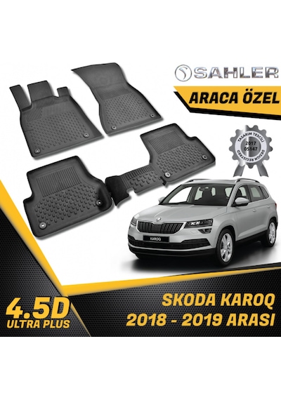 Skoda Karoq Havuzlu Paspas 4.5D Sahler 2018-2019 Arası