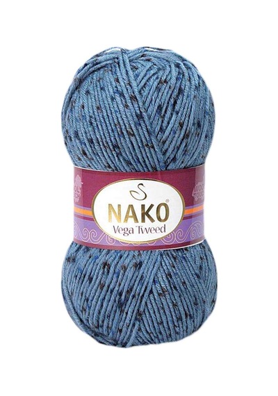 5 Adet Vega Tweed Premium Akrilik El Örgü İpi Yünü No: 31764 Çok Renkli