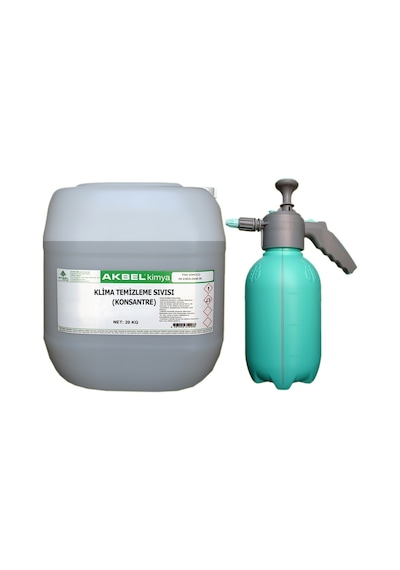 Akbel Klima Temizleme Sıvısı Konsantre 20 Kg+Uygulama Pompası