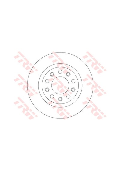 TRW DF8070 Fren Diski Arka Gıulıetta 10- Düz 264Mm