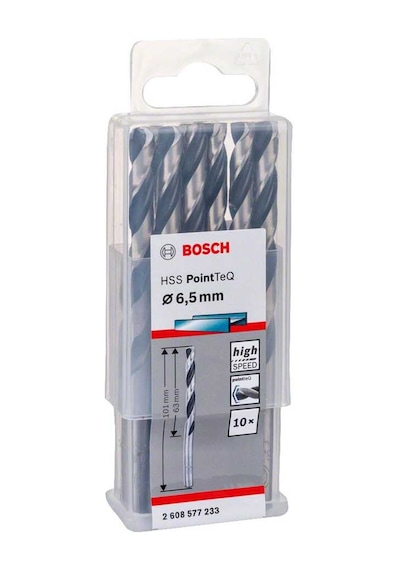 Bosch HSS-PointTeQ 6.5 mm 10'lu Paket Spiral Matkap Ucu - 2608577233