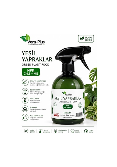 Vera-plus Daha Yeşil Yapraklar İçin Özel Sprey Sıvı Bitki Besini
