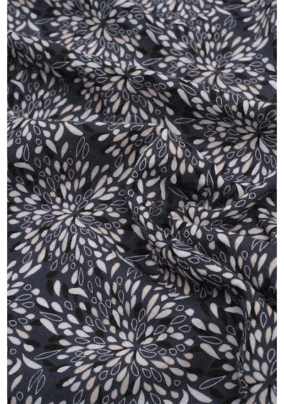 Müslin Örtü 120X120 Cm Doğal Pamuk Müslin Ebruli Lacivert - Lacivert