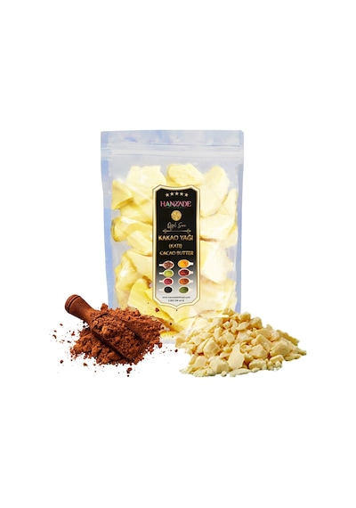 Hanzade Bitkisel Yenilebilir Saf Katı Kakao Yağı 500 G