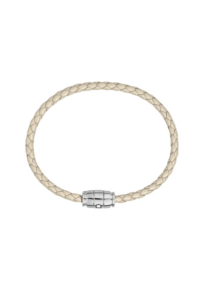 Montblanc Meisterstück Collection Bulutlu Bej Deri - Steel Bilekl Bej