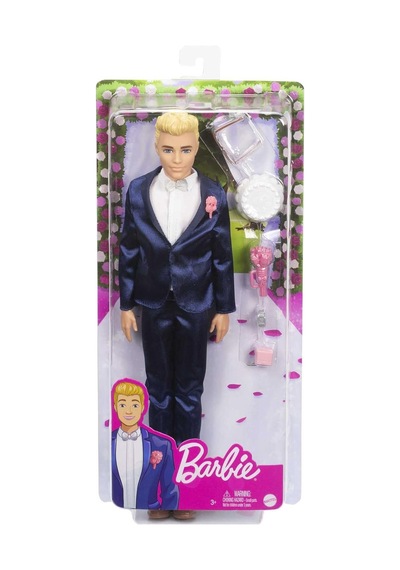 Barbie Ken Damat Bebek 30 Cm , Takım Elbisesi İle, 3-7 Yaş Arası