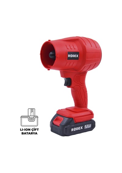 Rodex Rdx3016 Akülü Jet Fan 20v Çift Akülü 2x1.5 Ah Yaprak Ve Toz Üfleme Makinesi