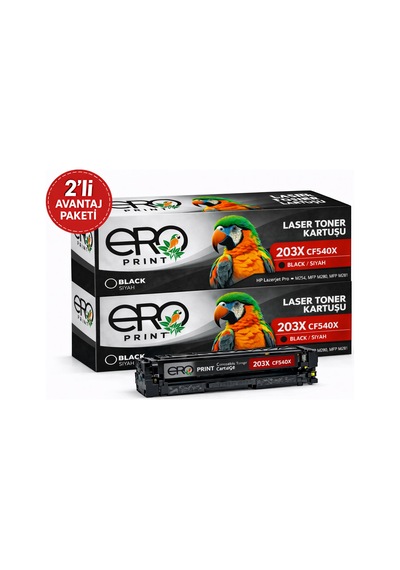 Hp Cf540x - 203x Hp Pro Mfp M281fdn Siyah Uyumlu Toner - 2'li  Paket