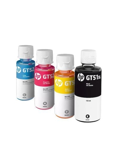 HP Gt51Xl-Gt52 Mürekkep Seti Cmyk- HP Gt-5812-P0R20A
