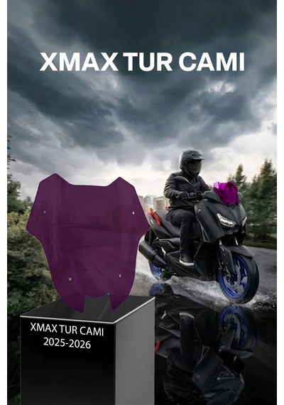 Yamaha Xmax Uyumlu Sport Tur Camı 2025-2026 Mor