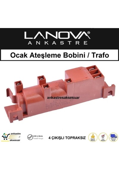 Lanova Ocak Çakmak Ateşleme Jeneratörü Trafo Manyeto Bobin - 362800970