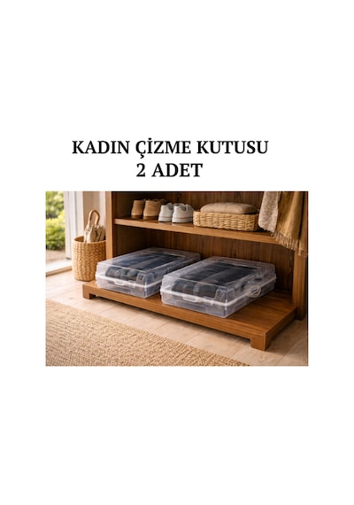 2 Adet Çizme Kutusu Çok Renkli
