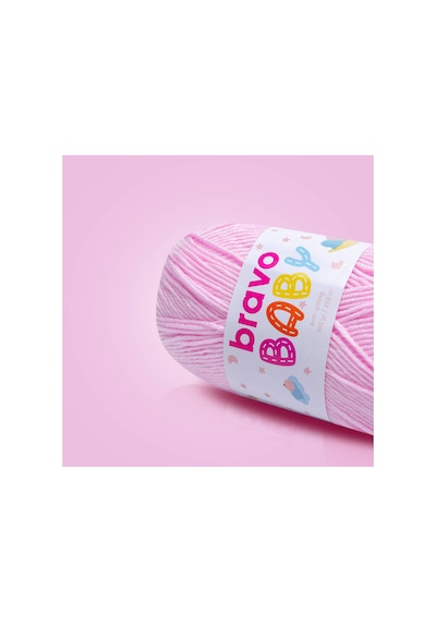 Baby Tüylenmez Anti Pilling Bebek Yünü 100 Gr 250 Metre Renk Kodu: 550 Pembe