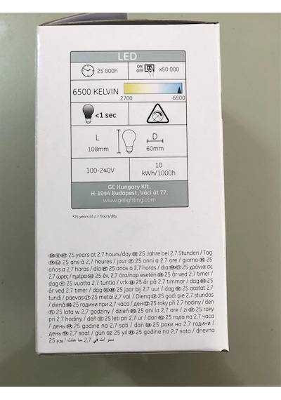 3 Adet General Elc. Led Lamba 10w 60w 850 Lümen 6500k Beyaz 25,00