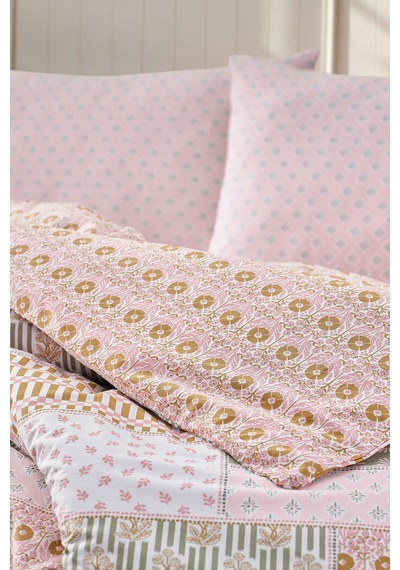 Doqu Home Boho Chic Spring Festıval-nevresim Takımı-tek-upsala Bej