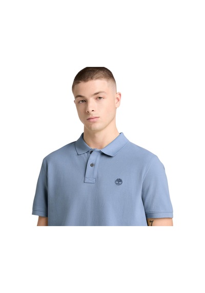 B0a6vdpb881-r Timberland Mıllers Rıver Pique Short Sleeve Polo Erkek T-shirt Mavi B0a6vdpb881-r Mavi