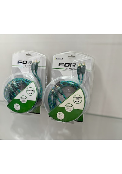 For-x X Profesyonel Oto Teyp Rca 2 Metre Kablosu 1 Adet