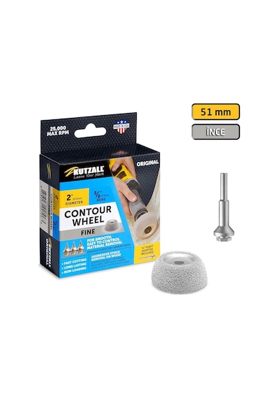 Kutzall Cw200o230 İnce Diş Ahşap Çanak Törpü 51 Mm