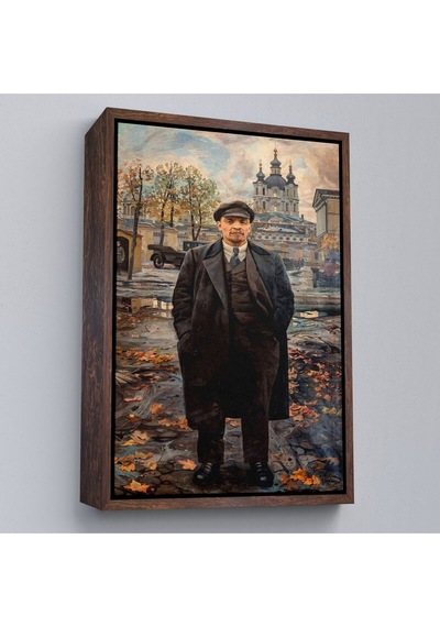 Çerçeveli Vladimir Lenin Sovyet Dönemi Rusya Dekoratif Duvar Tablosu-6194