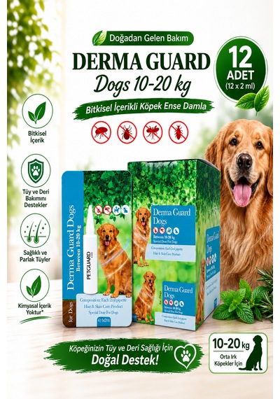 Köpek Ense Damla 10-20 Kg 12 X 2 Ml 12'li Paket Pire Kene Koruma