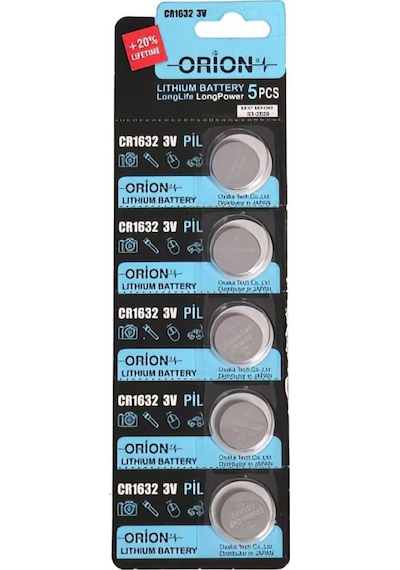 Orion CR1632 3V Lityum Düğme Pil 5'li