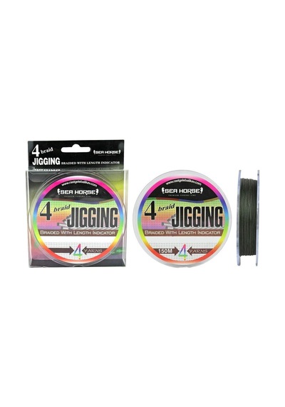 Sea Horse Jigging 0.18 Mm 150m 4 Kat İp Misina Yeşil 16.4kg Çeker