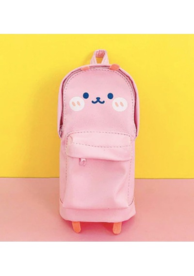 Çanta Seklinde Şirin Pembe Kalem Kutusu Buyuk Boy 15 Cm