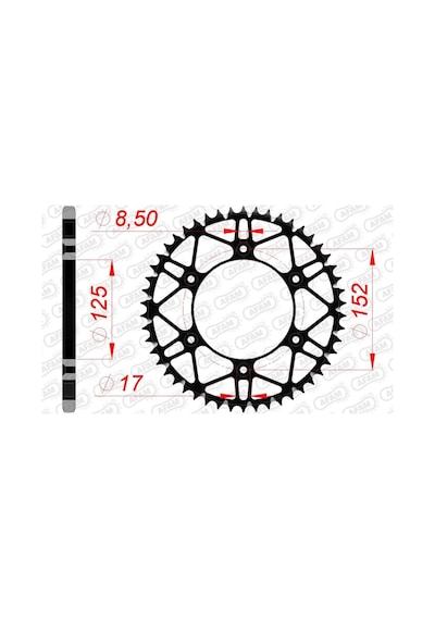Afam Beta Enduro Rr 350 2t Çelik Arka Dişli 520 S/c