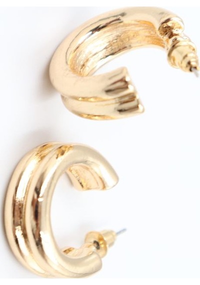 Gold Çelik Küpe 2 Cm Çok Renkli 29834799