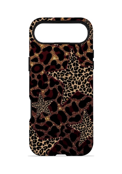 Velvoria Valestra Yıldızlı Leopar Apple Apple iPhone Uyumlu 17 Air Magsafe Koruma Kılıfı Valestra Magline - Yıldızlı Leopar