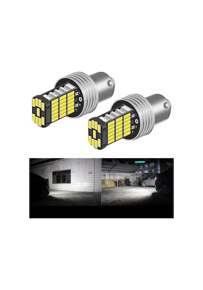 Ba15s 1156 P21w 45 Led Geri Vites,sinyal,stop Ampulü 1 Takım