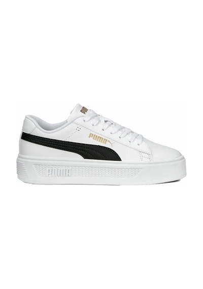 Puma Smash Platform V3 Kadın Spor Ayakkabı Beyaz/Siyah Mint Yeşili Puma Smash Platform V3 Kadın Spor Ayakkabı Beyaz/Siyah Mint Yeşili