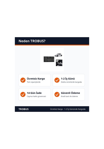 Trobus Tesla Model Y Juniper 2025 Ve Sonrası Uyumlu Pedli Saklama Kutusu Konsol Ortası Siyah